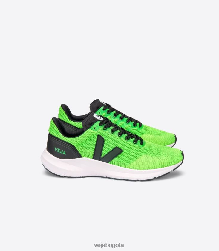 Veja Z6JRPR206marlin v-knit vert negro fluo