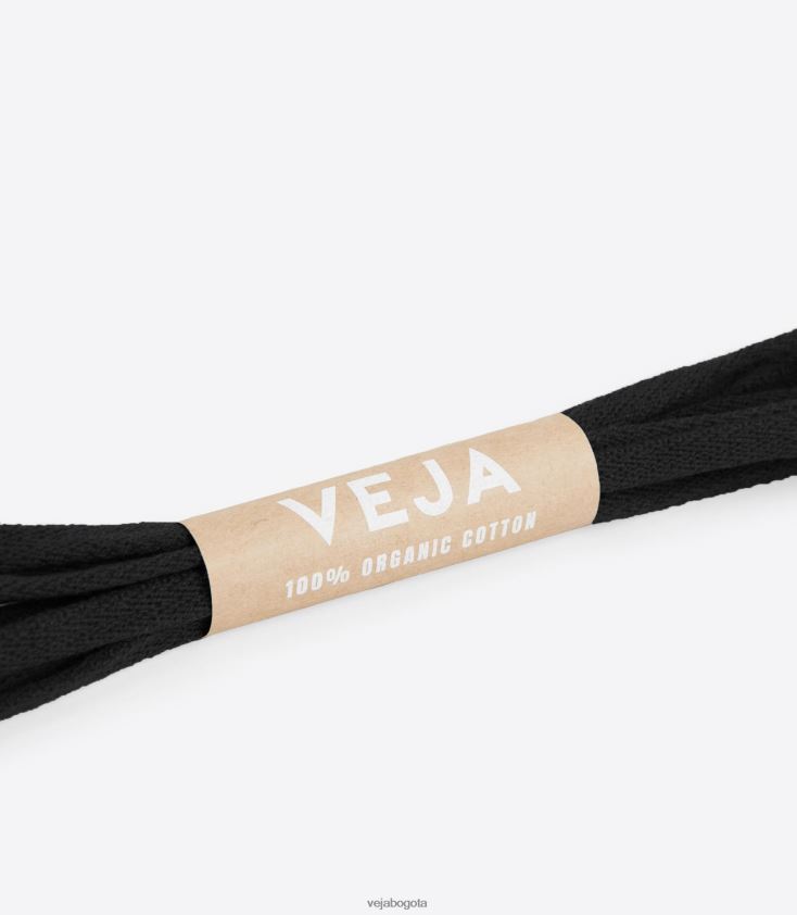Veja Z6JRPR220cordones algodón orgánico negro