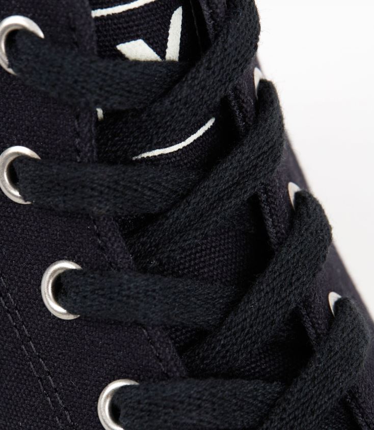 Veja Z6JRPR220cordones algodón orgánico negro