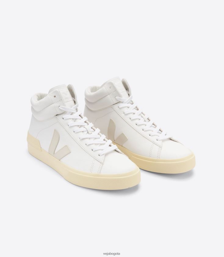 Veja Z6JRPR75minotauro cuero sin cromo blanco pierre mantequilla
