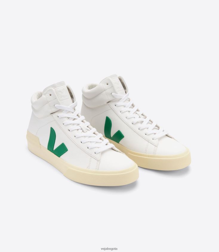 Veja Z6JRPR76minotauro cuero sin cromo blanco esmeralda mantequilla