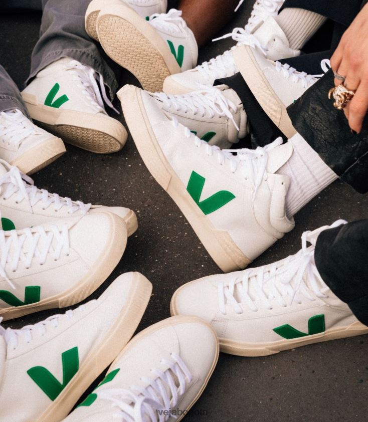 Veja Z6JRPR76minotauro cuero sin cromo blanco esmeralda mantequilla