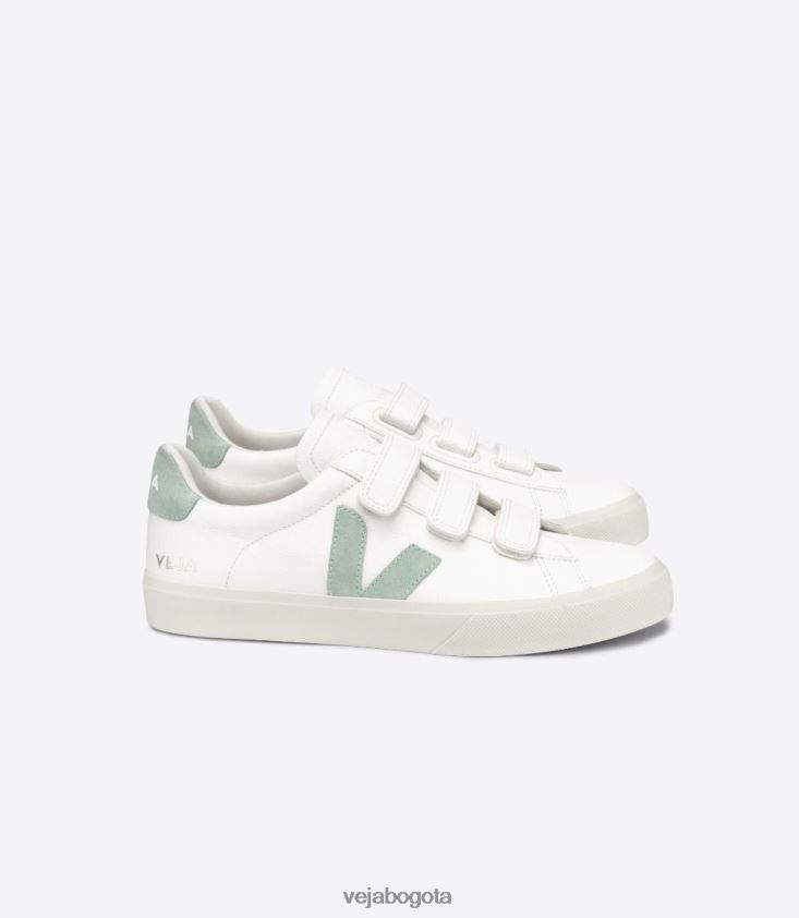 Veja Z6JRPR109Recife cuero sin cromo matcha blanco