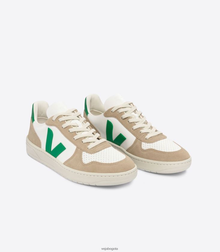 Veja Z6JRPR40v-10 cuero sin cromo blanco esmeralda sahara
