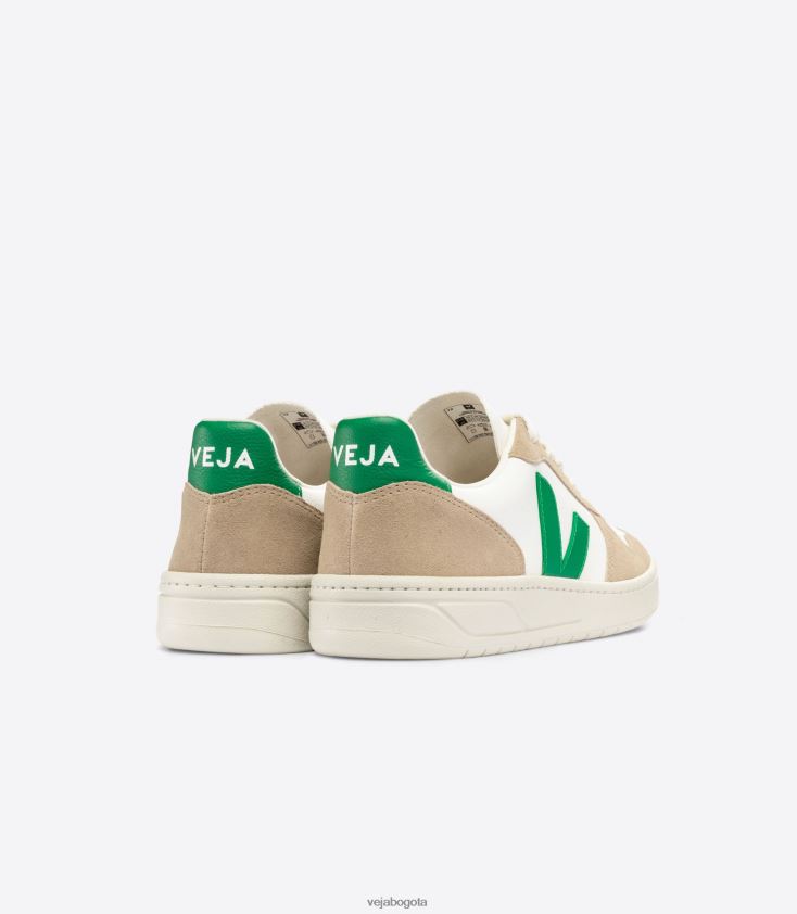 Veja Z6JRPR40v-10 cuero sin cromo blanco esmeralda sahara