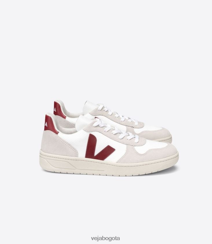 Veja Z6JRPR57v-10 b-malla blanco natural marsala