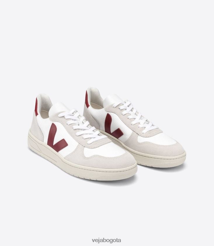 Veja Z6JRPR57v-10 b-malla blanco natural marsala