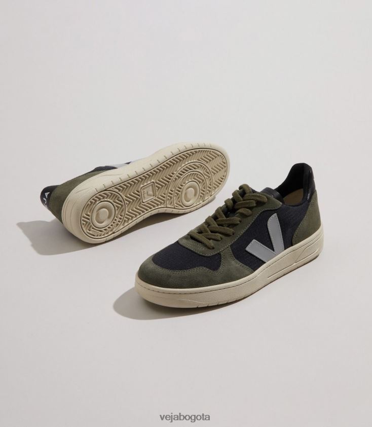 Veja Z6JRPR63v-10 ripstop negro oxford gris barro