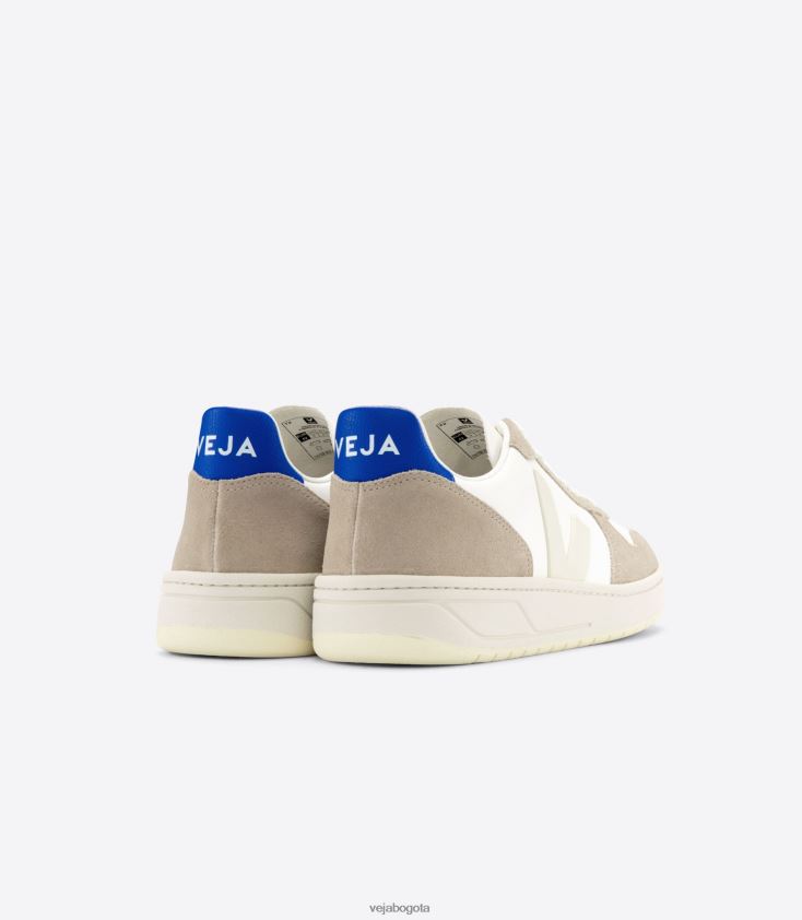 Veja Z6JRPR68v-10 cuero sin cromo blanco sahara paros