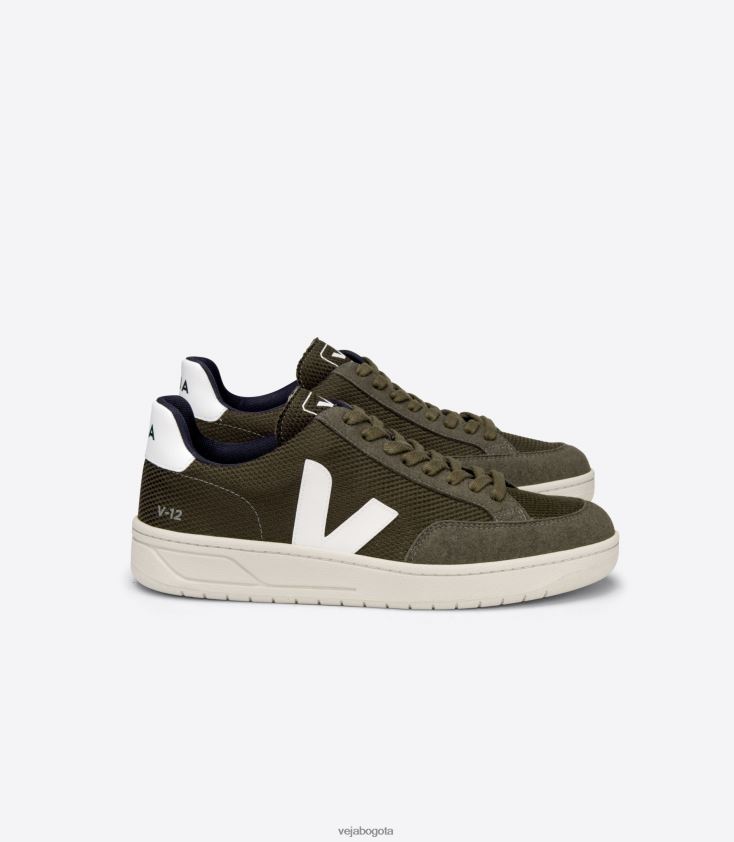 Veja Z6JRPR30v-12 vegano b-mesh oliva blanco
