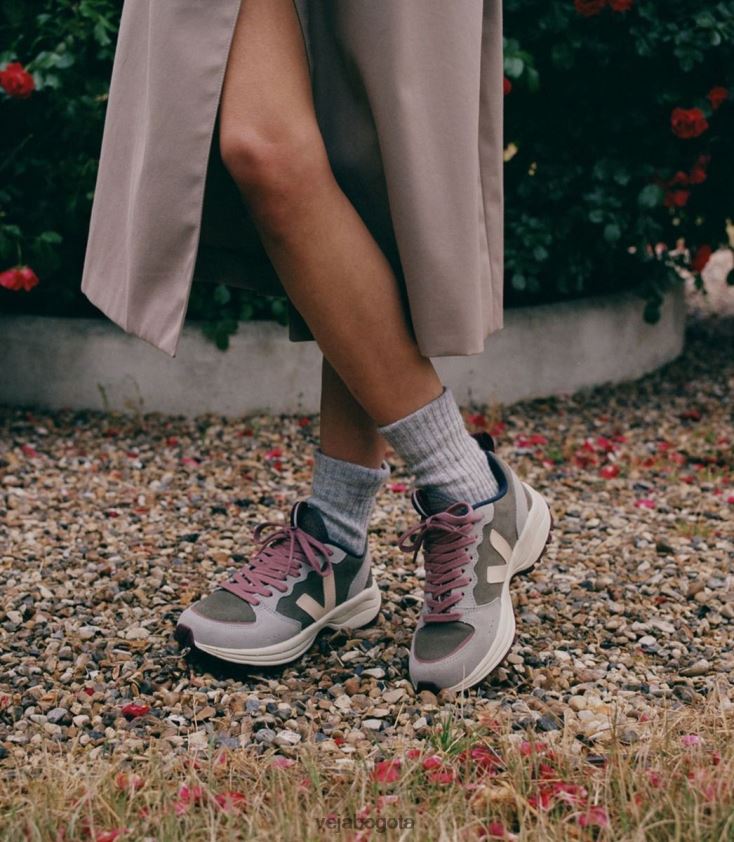 Veja Z6JRPR183gamuza venturi kaki sable oxford gris