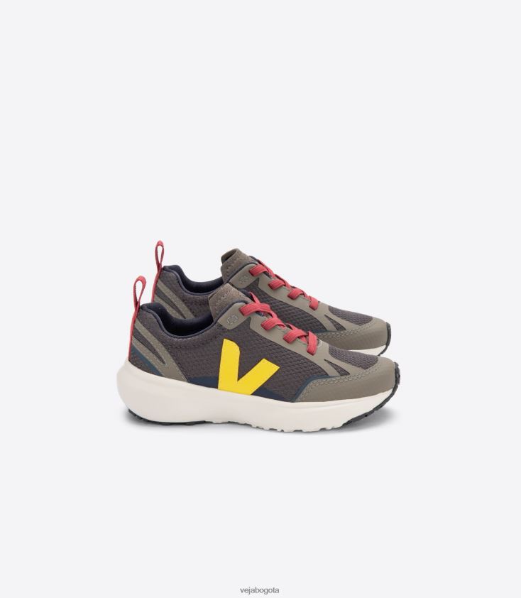 Veja Z6JRPR375cordones elásticos canarios alveomesh grafito tónico