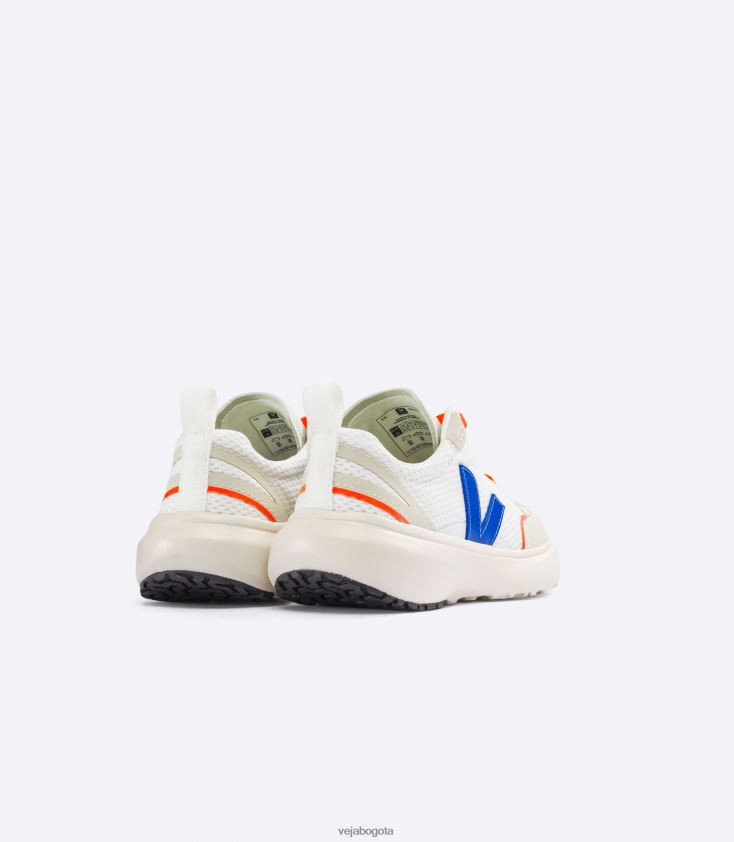 Veja Z6JRPR377cordones elásticos canario alveomesh blanco índigo