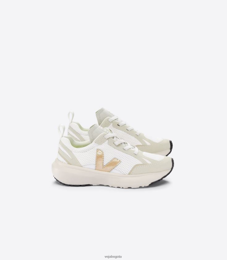 Veja Z6JRPR378cordones elásticos canario alveomesh blanco platinado