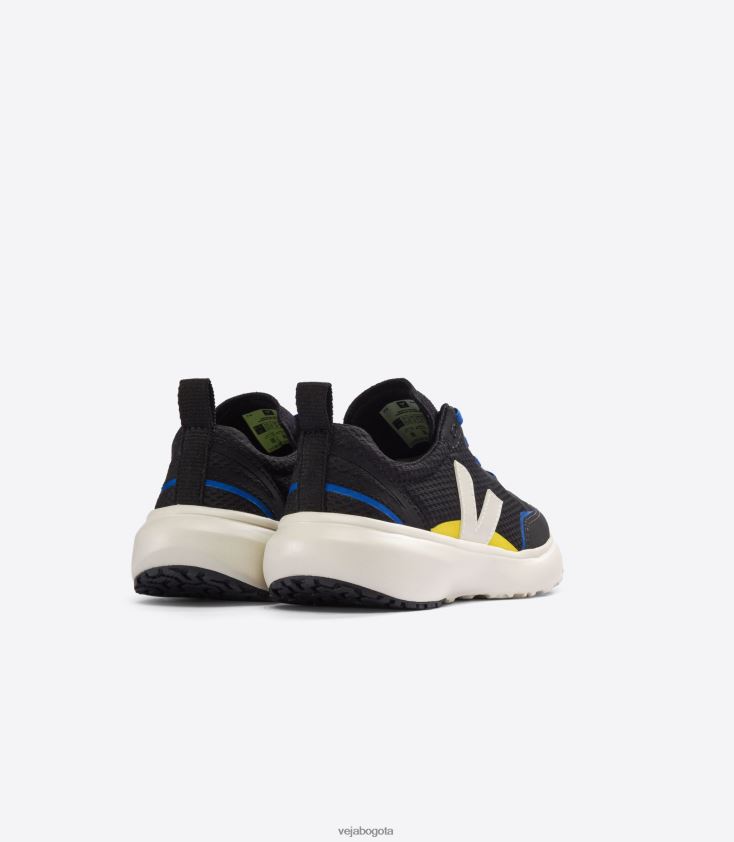 Veja Z6JRPR380cordones elásticos canario alveomesh negro pierre