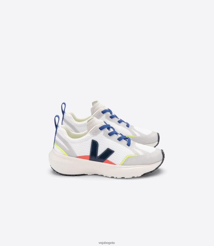 Veja Z6JRPR381cordones elásticos canario alveomesh blanco nautico