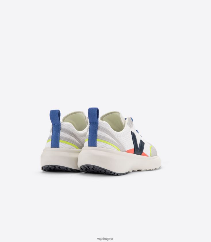 Veja Z6JRPR381cordones elásticos canario alveomesh blanco nautico