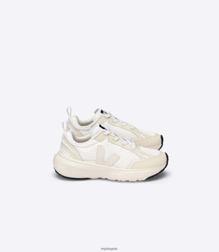 Veja Z6JRPR391cordones elásticos canario alveomesh blanco pierre