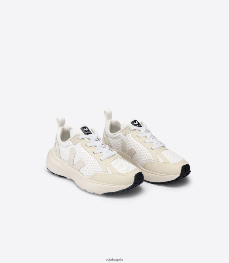 Veja Z6JRPR391cordones elásticos canario alveomesh blanco pierre