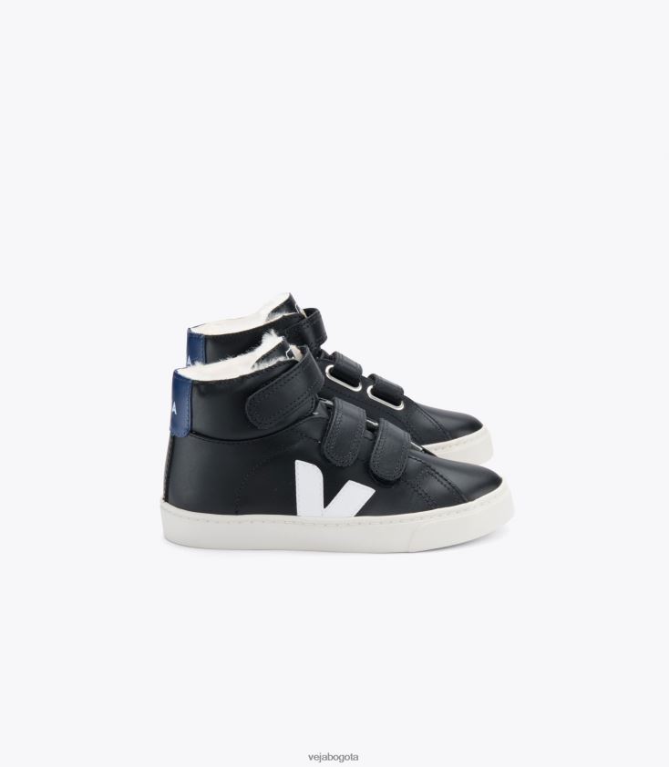 Veja Z6JRPR320esplar piel fured media negro cobalto