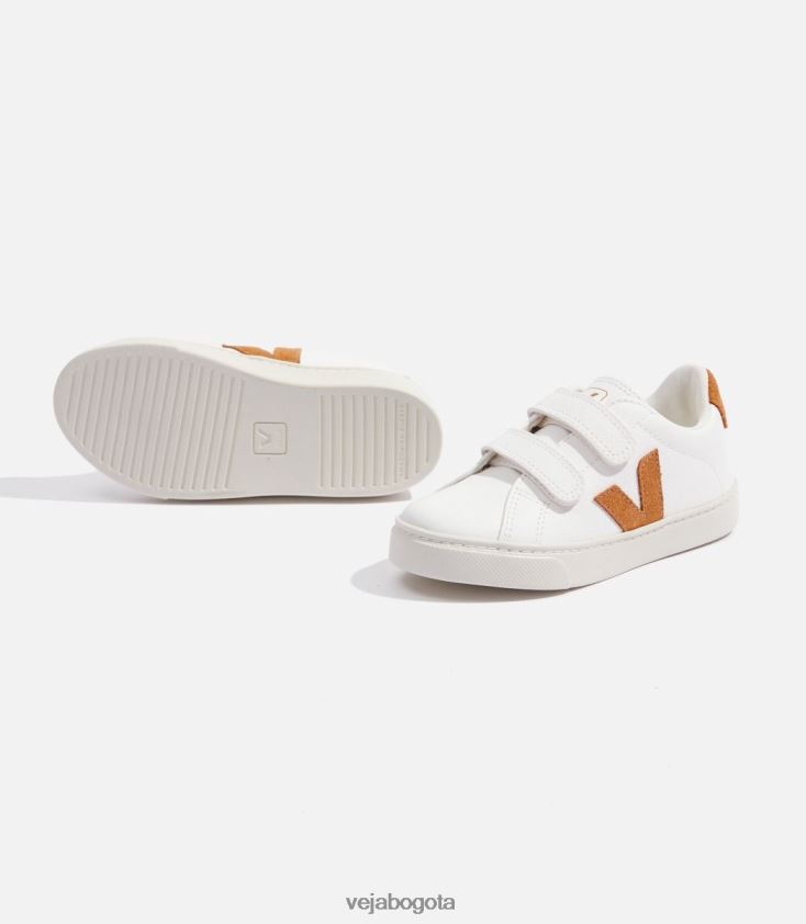Veja Z6JRPR328esplar cuero sin cromo blanco camel