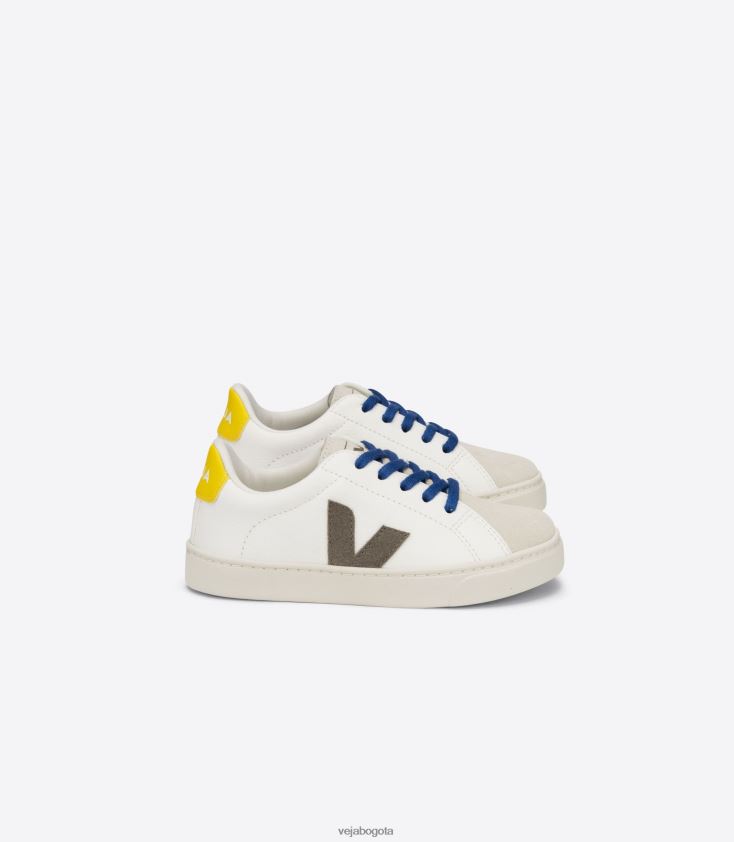 Veja Z6JRPR331Cordones esplar piel sin cromo blanco moonrock tónico
