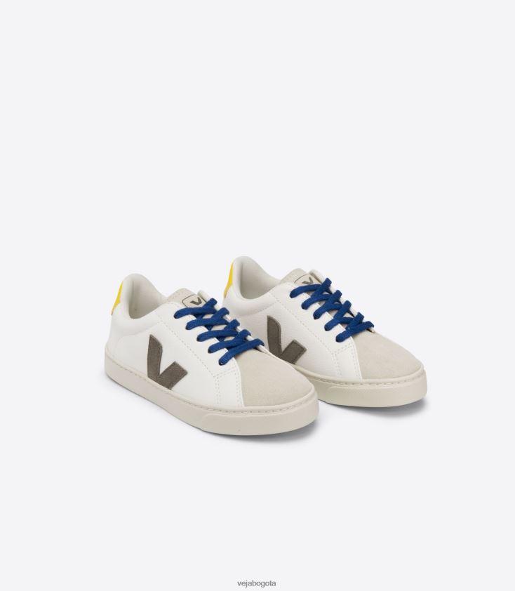 Veja Z6JRPR331Cordones esplar piel sin cromo blanco moonrock tónico