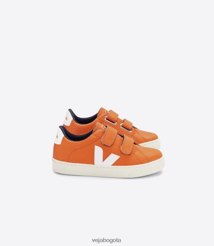 Veja Z6JRPR333esplar cuero sin cromo calabaza blanco