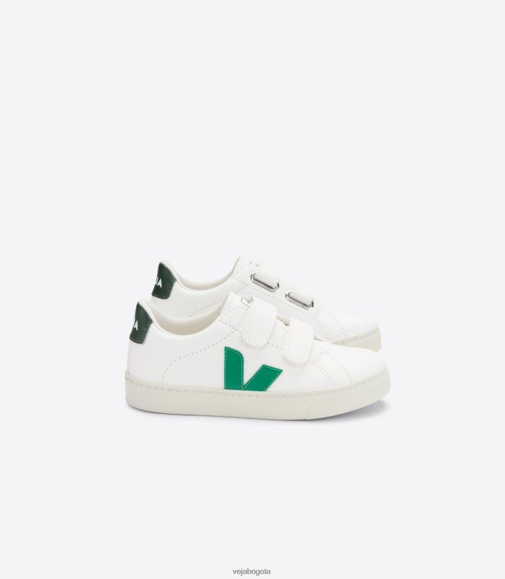 Veja Z6JRPR337esplar cuero sin cromo blanco esmeralda chipre
