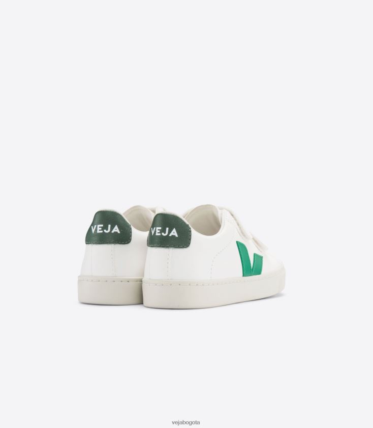 Veja Z6JRPR337esplar cuero sin cromo blanco esmeralda chipre