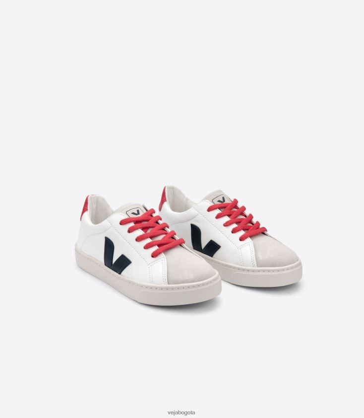 Veja Z6JRPR342Cordones esplar piel sin cromo blanco nautico pekin