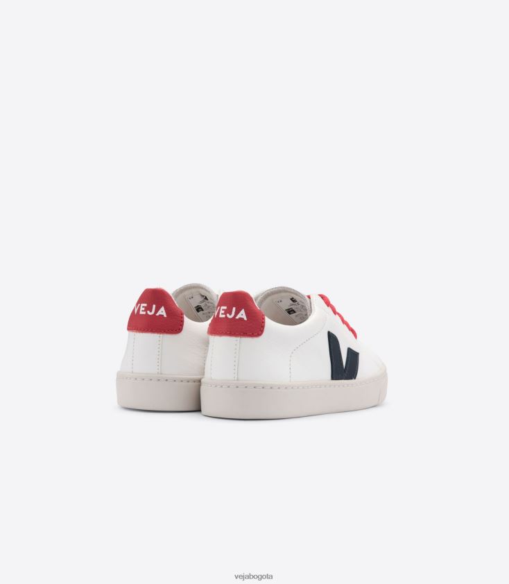 Veja Z6JRPR342Cordones esplar piel sin cromo blanco nautico pekin