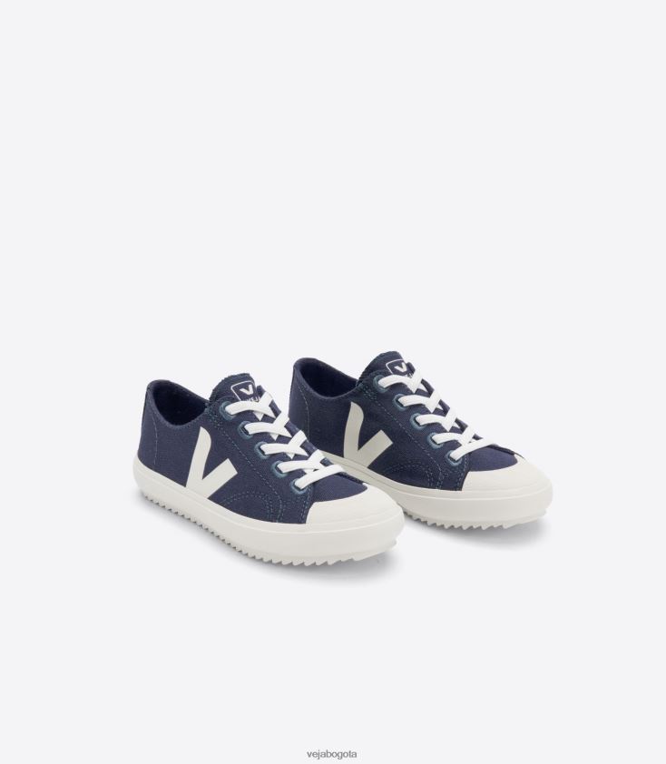 Veja Z6JRPR392flip cordones elásticos lona marine pierre