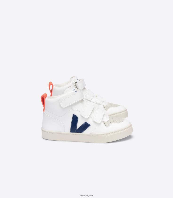 Veja Z6JRPR346v-10 mid cwl blanco naranja cobalto fluo