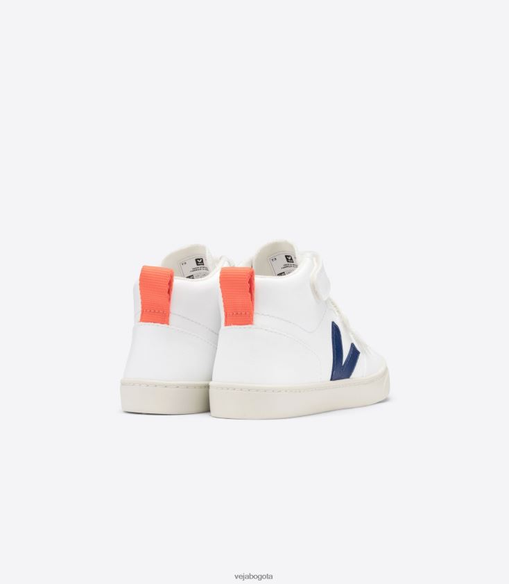 Veja Z6JRPR346v-10 mid cwl blanco naranja cobalto fluo