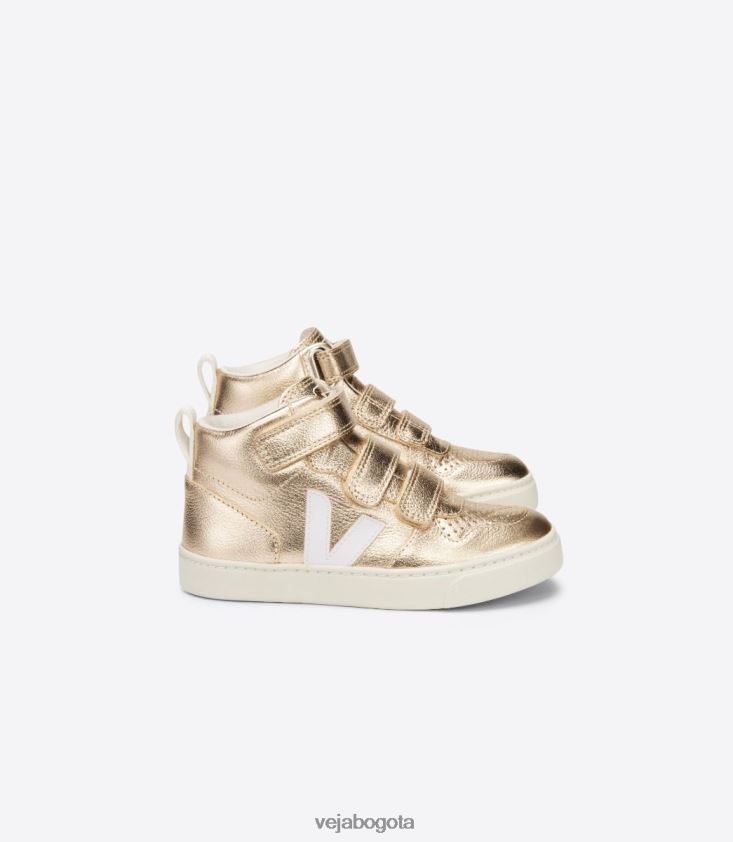 Veja Z6JRPR347v-10 mid cuero sin cromo blanco platino