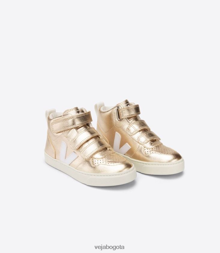Veja Z6JRPR347v-10 mid cuero sin cromo blanco platino