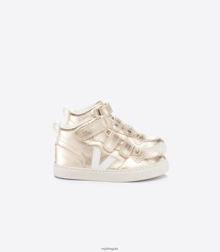 Veja Z6JRPR351v-10 mid cuero sin cromo blanco platino