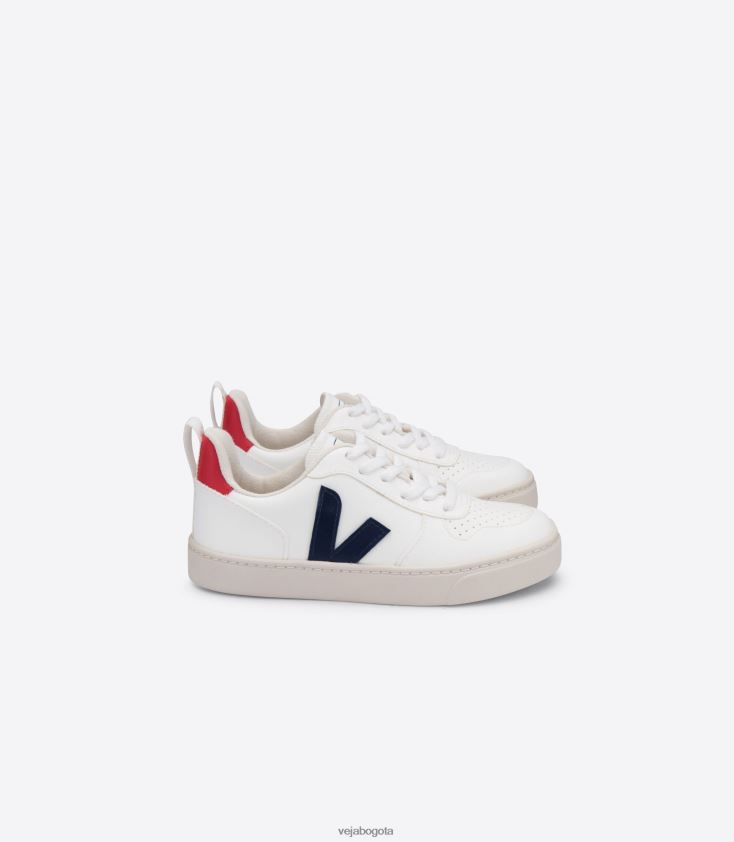 Veja Z6JRPR365v-10 cordones cwl blanco cobalto pekin