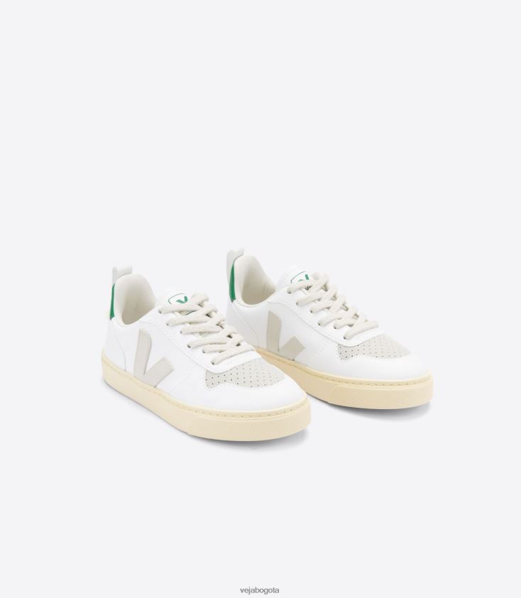 Veja Z6JRPR366v-10 cordones cwl blanco pierre emeraude