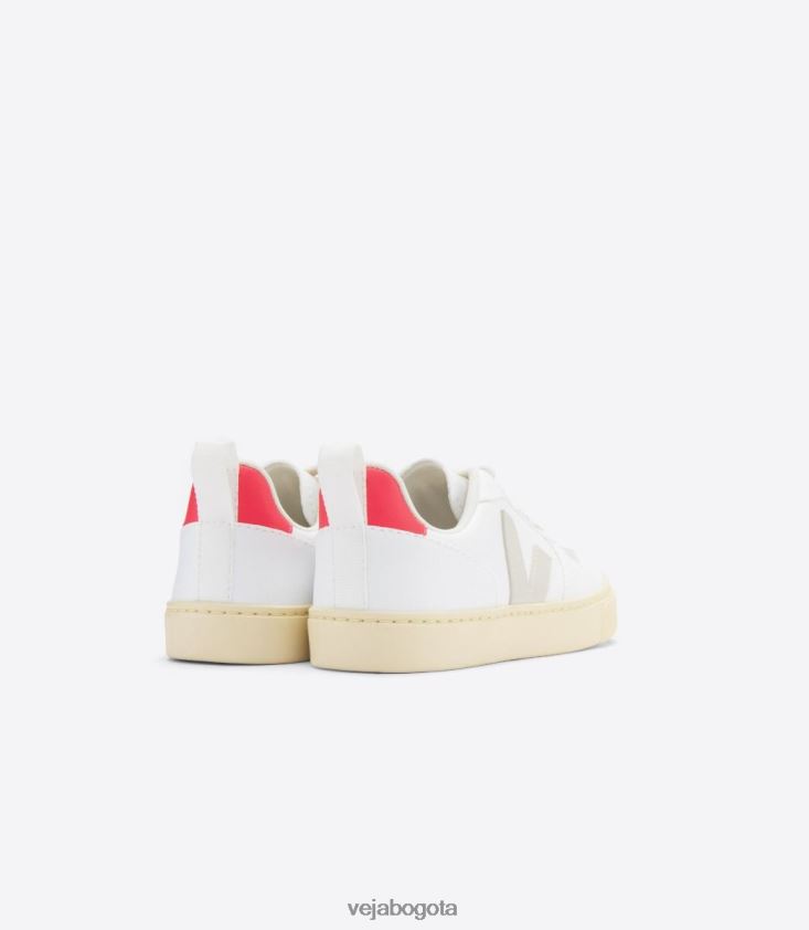 Veja Z6JRPR367v-10 cordones cwl blanco pierre rose fluo