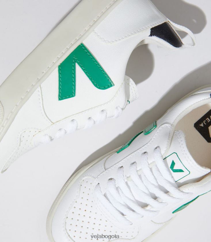 Veja Z6JRPR368v-10 cordones cwl blanco esmeralda negro