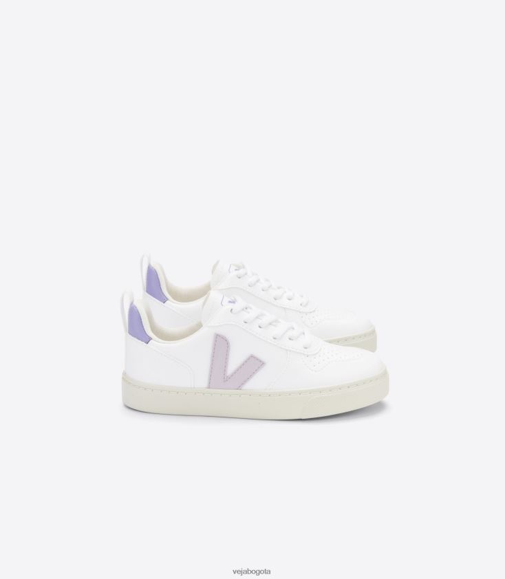 Veja Z6JRPR369v-10 cordones cwl blanco parme lavande