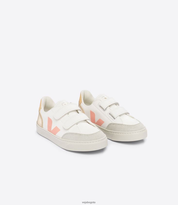 Veja Z6JRPR301v-12 cuero sin cromo blanco multico platine