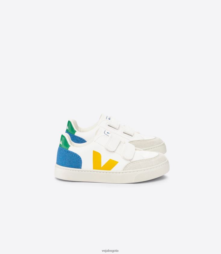 Veja Z6JRPR302v-12 cuero sin cromo blanco multico índigo