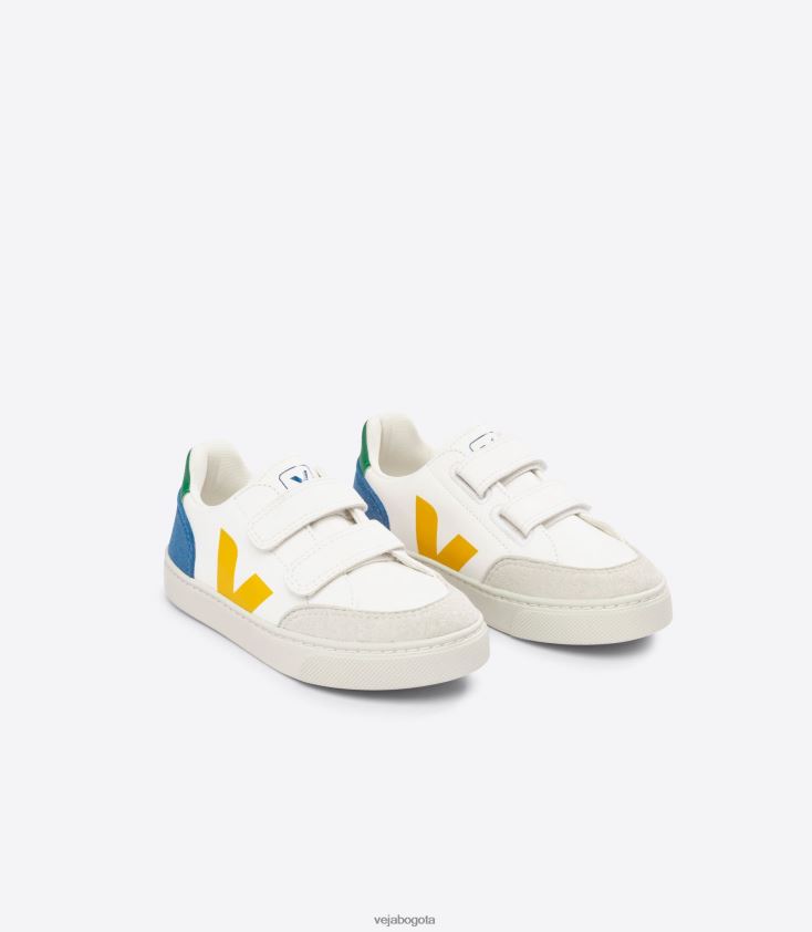 Veja Z6JRPR302v-12 cuero sin cromo blanco multico índigo