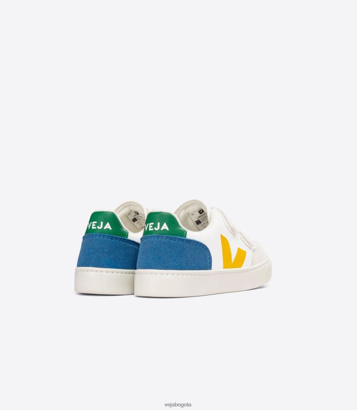 Veja Z6JRPR302v-12 cuero sin cromo blanco multico índigo