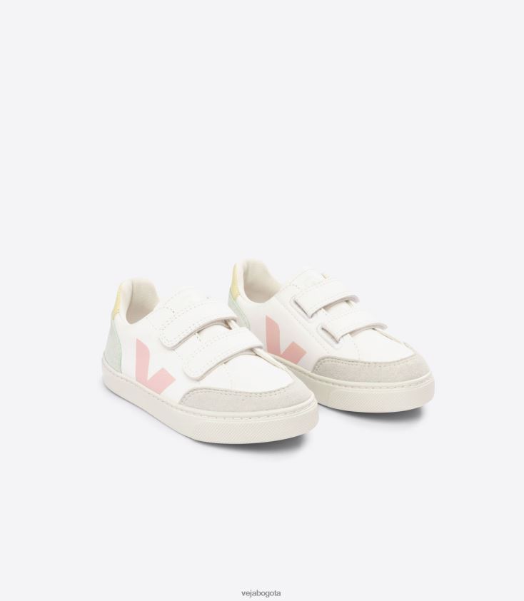 Veja Z6JRPR304v-12 cuero sin cromo blanco multico jade