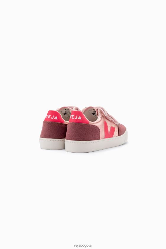 Veja Z6JRPR306v-12 cuero sin cromo nácar rosa fluo