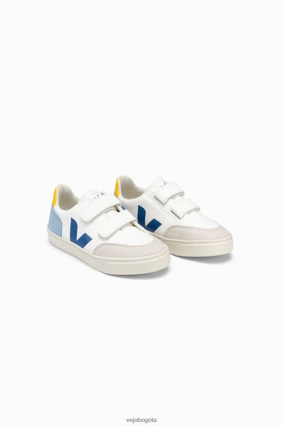 Veja Z6JRPR309v-12 cuero sin cromo blanco multico